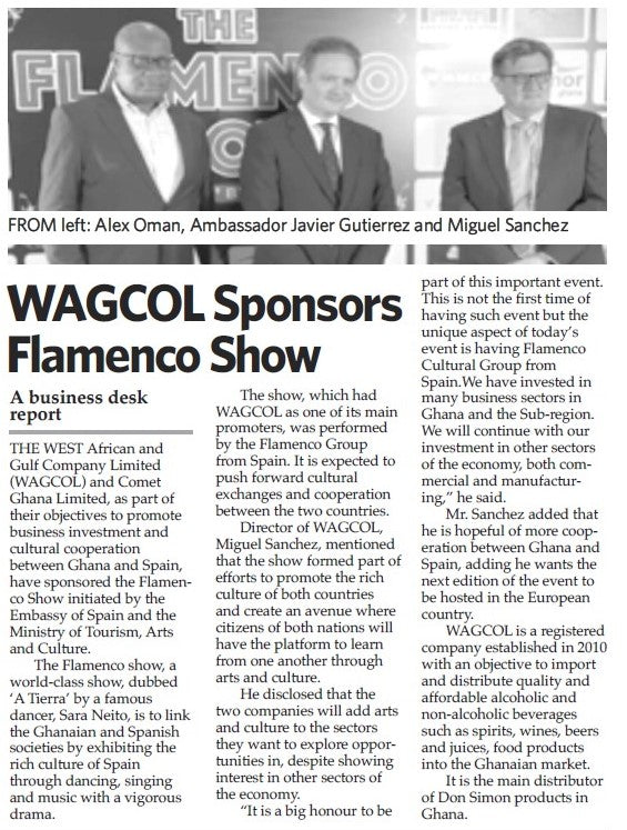 WAGCOL fomenta la cooperación cultural entre Ghana y España