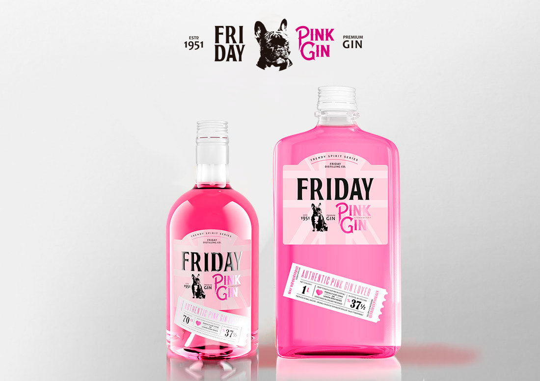 Friday Gin Pink ginebra rosa