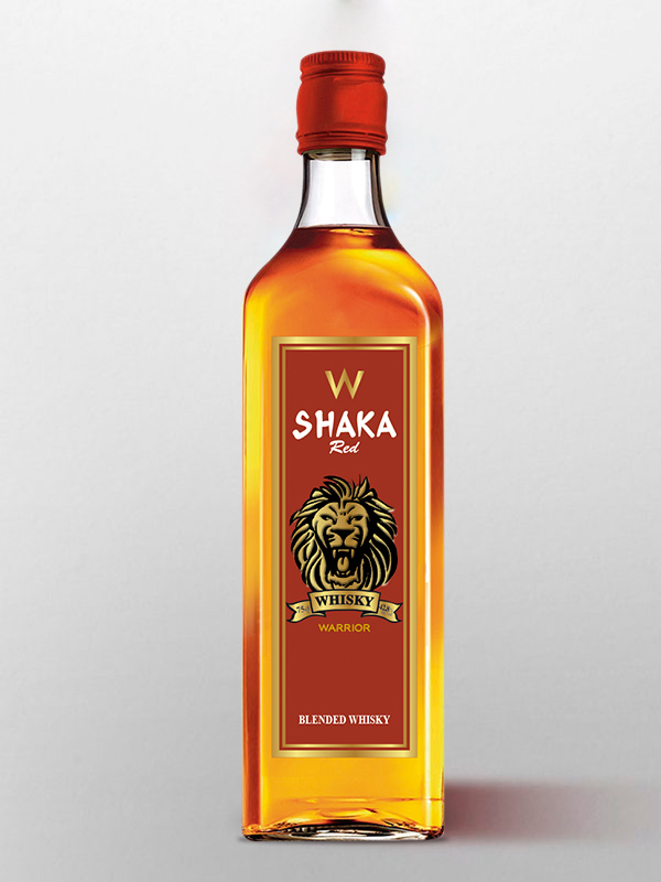 Types of spirits: shaka whisky red