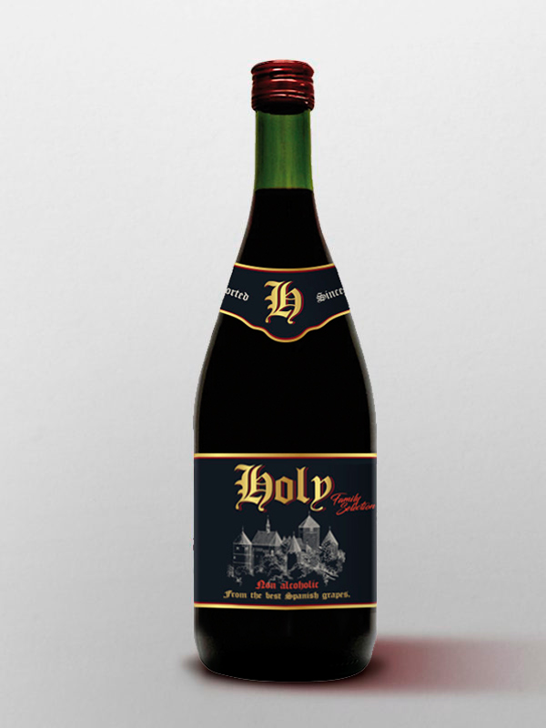 vino holy black label importacion