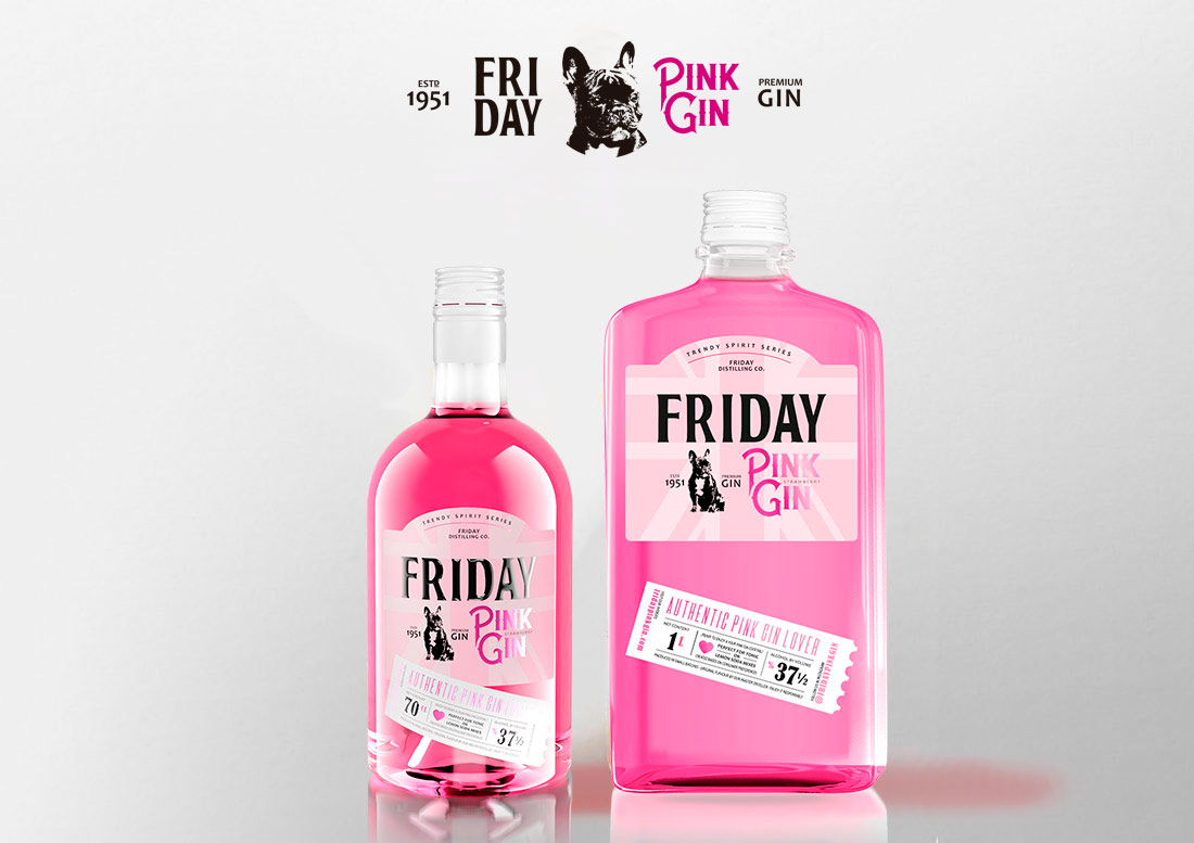 Tipos de licores: gin pink friday
