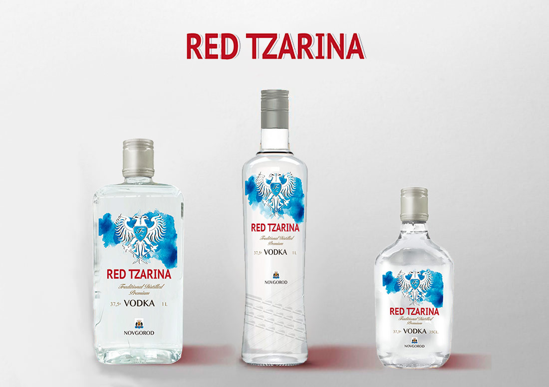 Tipos de licores: vodka red 