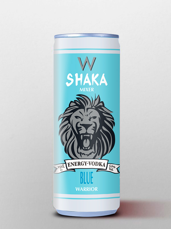 mixer shaka blue vodka energy