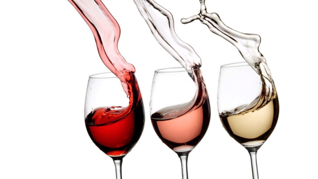 Tres tipos de vino
